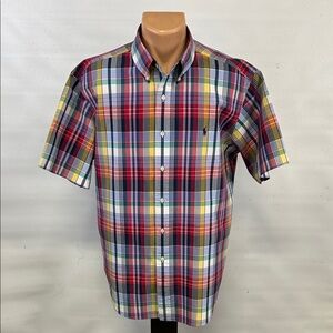 Ralph Lauren short sleeve button down collar shirt.  XL
